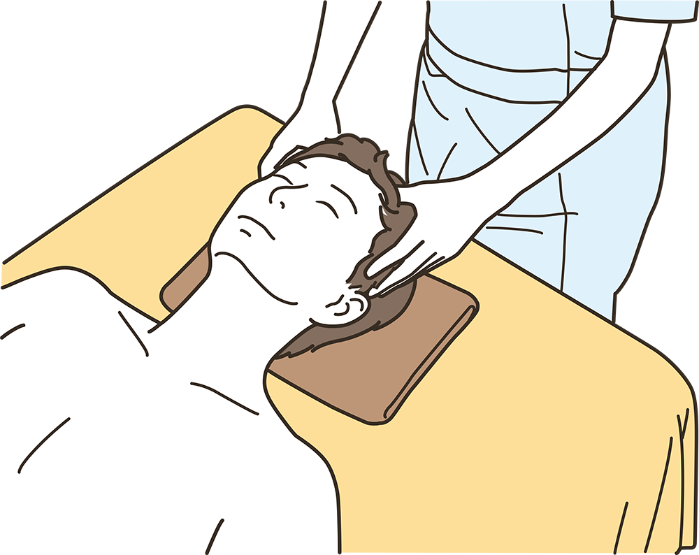 頭の施術